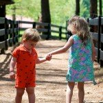 Kids at Serenbe farm